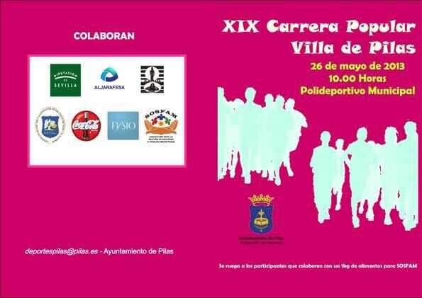 Díptico XIX Carrera Popular 2013-1