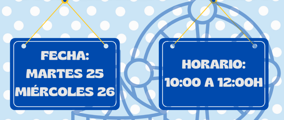 Post de instagram Feria de Sevilla ilustración azul