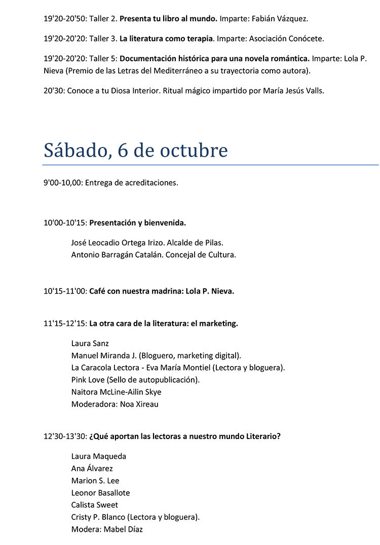 Programacion Encuentro Romantica 25-09-2018-2