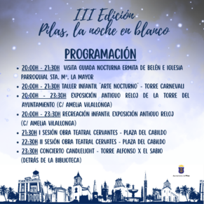 noche en blanco pilas 2026 programa